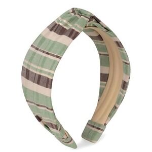 AUTUMN ADEIGBO Green Metallic Headband $72